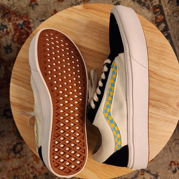 NWOT Vans Comfycush Old Skool Showcase Black/Check Men's 8/Women's 9.5 - Picture 3 of 5